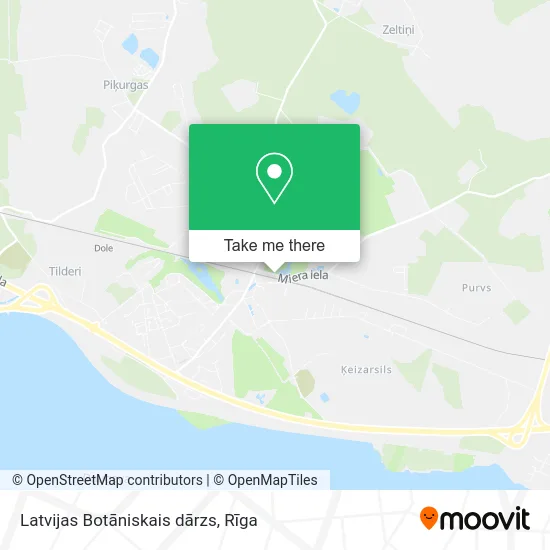 Карта Latvijas Botāniskais dārzs