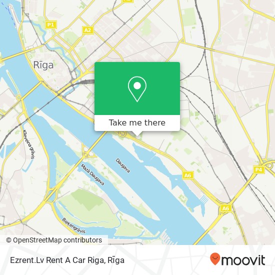 Ezrent.Lv Rent A Car Riga map