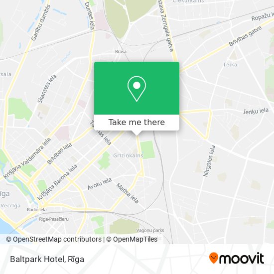 Baltpark Hotel map