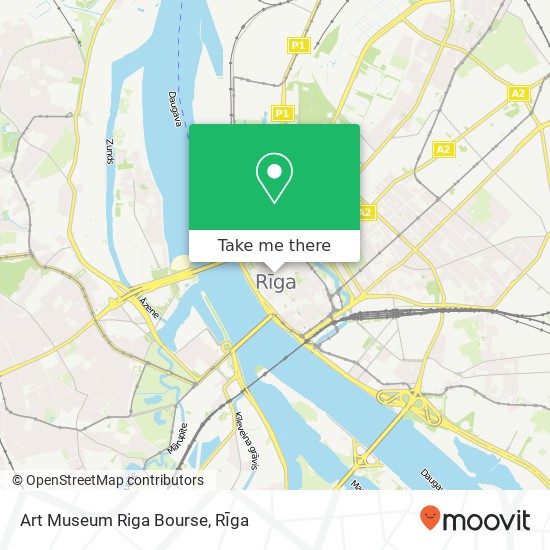 Карта Art Museum Riga Bourse