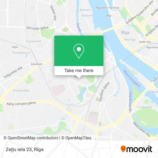 Карта Zeļļu iela 23