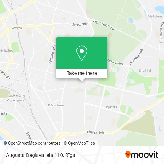 Карта Augusta Deglava iela 110