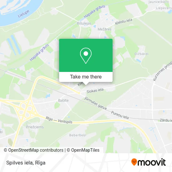 Карта Spilves iela