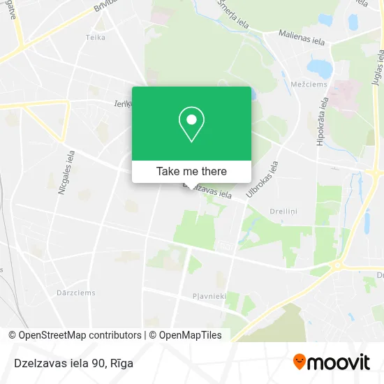 Dzelzavas iela 90 map