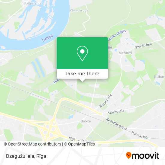 Карта Dzegužu iela