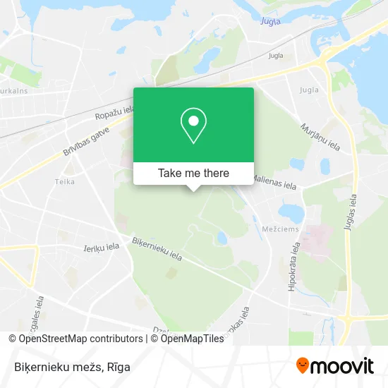 Карта Biķernieku mežs