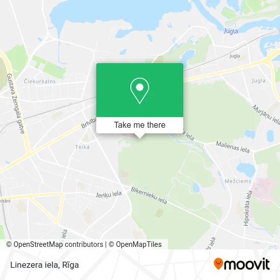 Карта Linezera iela