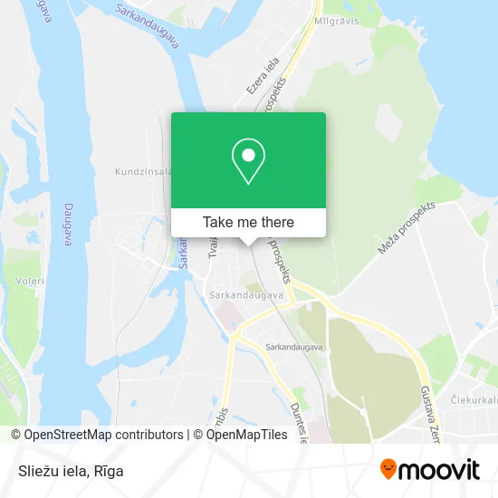 Карта Sliežu iela