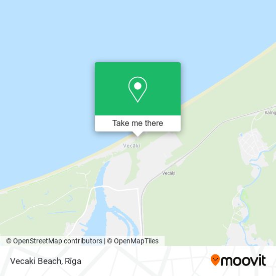 Vecaki Beach map