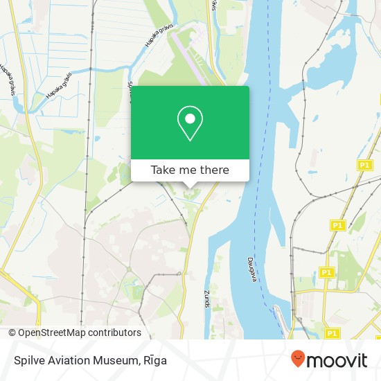 Spilve Aviation Museum map