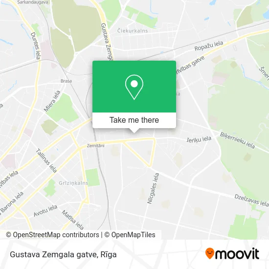 Карта Gustava Zemgala gatve