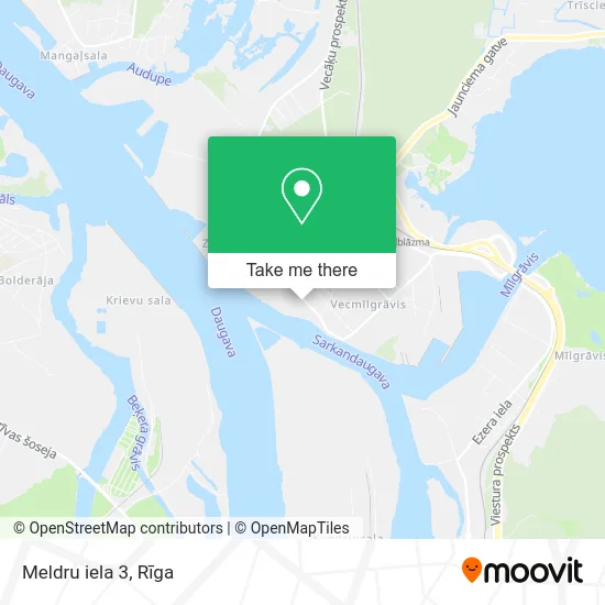 Карта Meldru iela 3