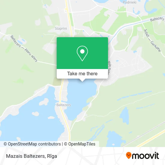Карта Mazais Baltezers
