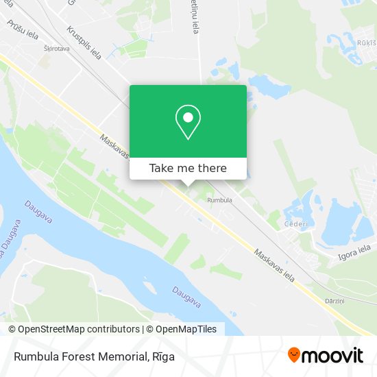 Rumbula Forest Memorial map