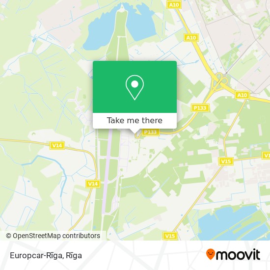 Карта Europcar-Rīga