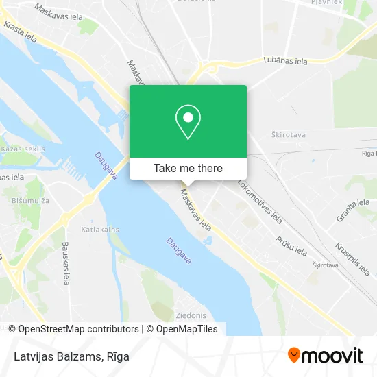 Карта Latvijas Balzams