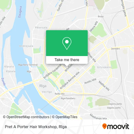 Карта Pret A Porter Hair Workshop