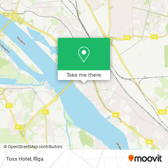 Toss Hotel map