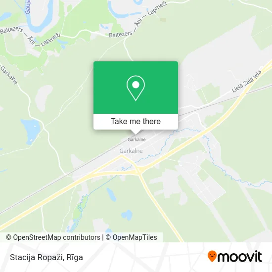 Карта Stacija Ropaži