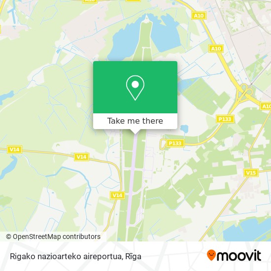 Rigako nazioarteko aireportua map