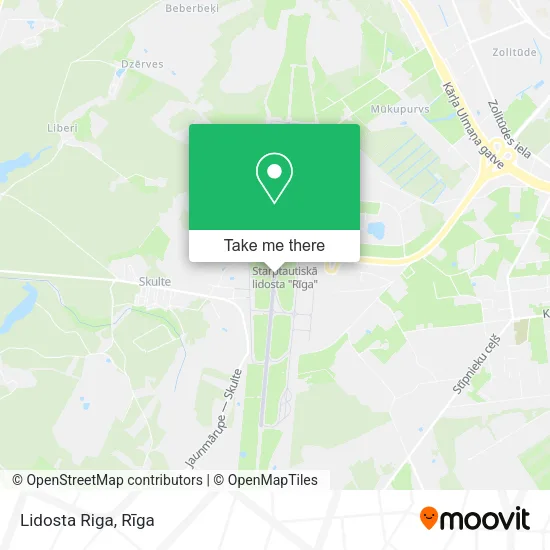 Lidosta Riga map