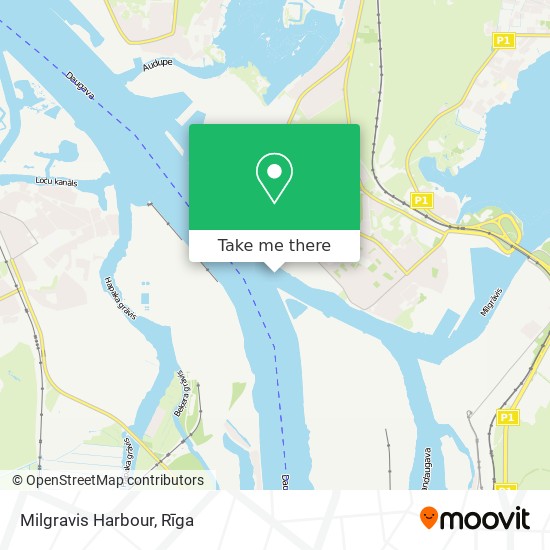 Milgravis Harbour map