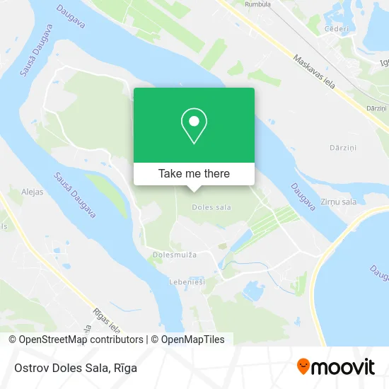 Ostrov Doles Sala map