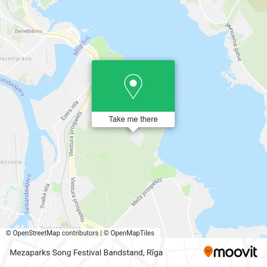 Mezaparks Song Festival Bandstand map