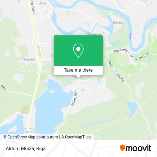 Alderu Muiža map