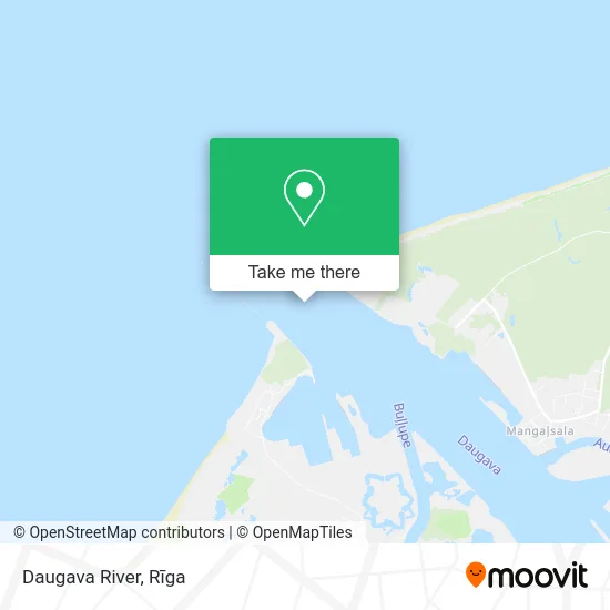 Daugava River map