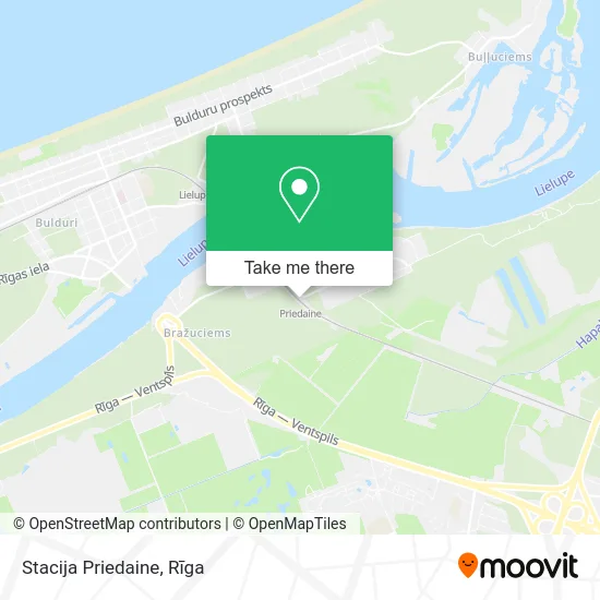 Stacija Priedaine map