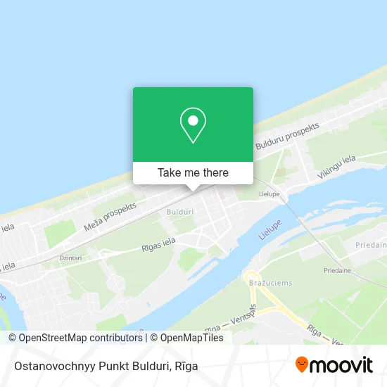 Ostanovochnyy Punkt Bulduri map