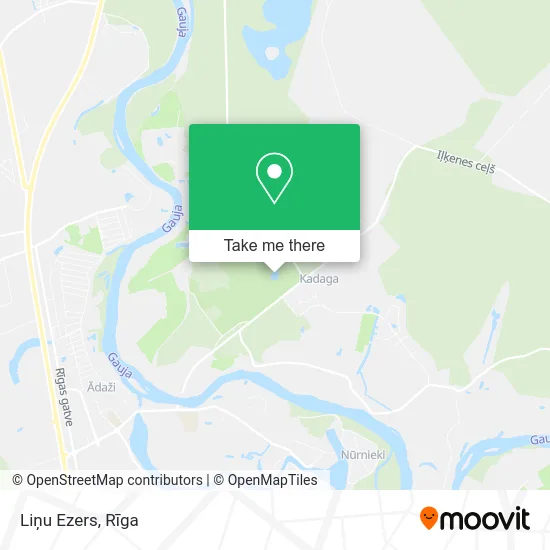 Карта Liņu Ezers