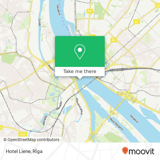 Hotel Liene map