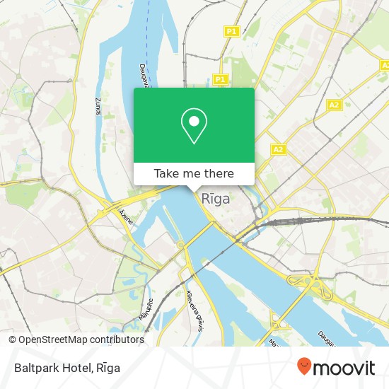 Baltpark Hotel map