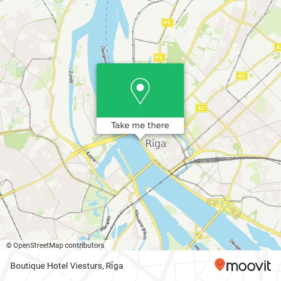 Boutique Hotel Viesturs map