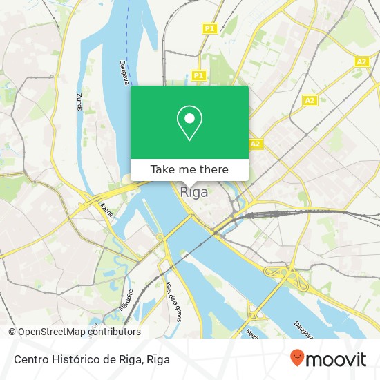 Centro Histórico de Riga map