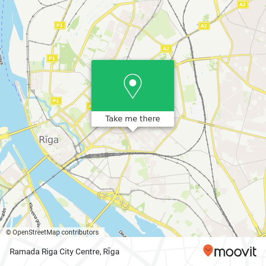 Ramada Riga City Centre map