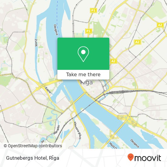 Gutnebergs Hotel map