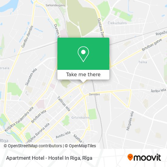 Apartment Hotel - Hostel In Riga map