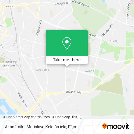 Карта Akadēmiķa Mstislava Keldiša iela