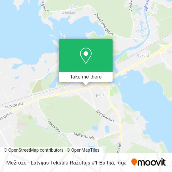 Карта Mežroze - Latvijas Tekstila Ražotajs #1 Baltijā