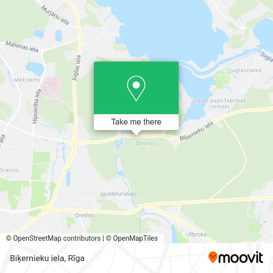 Карта Biķernieku iela