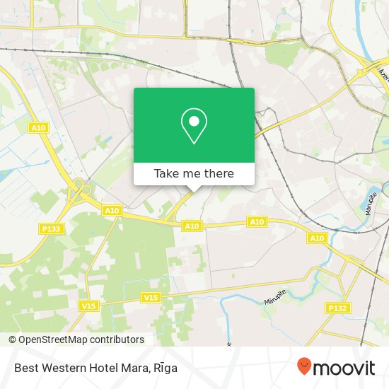 Best Western Hotel Mara map