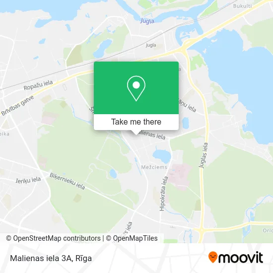 Карта Malienas iela 3A