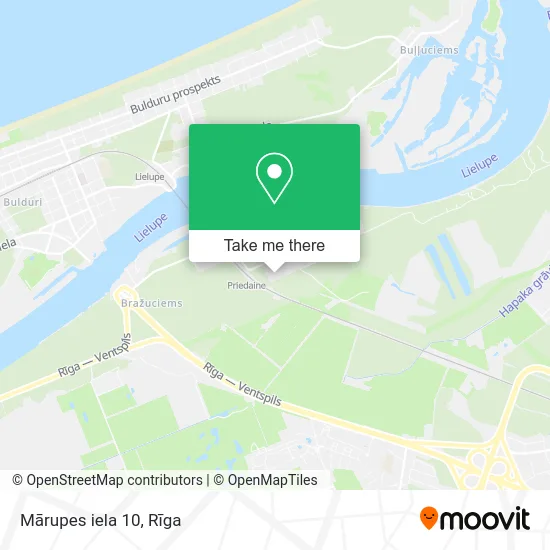 Карта Mārupes iela 10