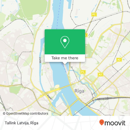 Tallink Latvija map