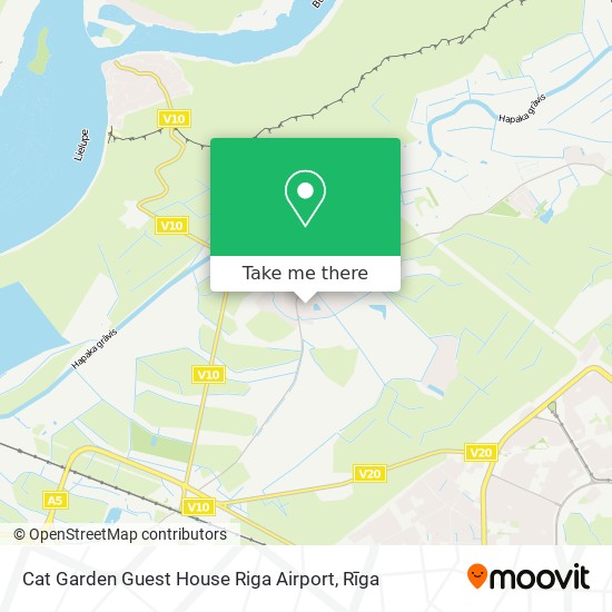 Cat Garden Guest House Riga Airport map