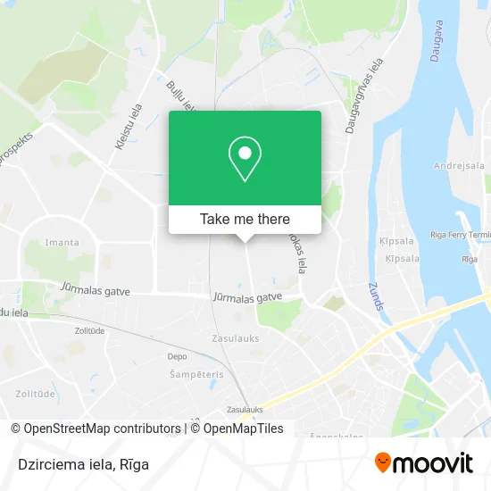 Карта Dzirciema iela