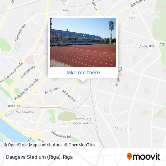 Карта Daugava Stadium (Riga)